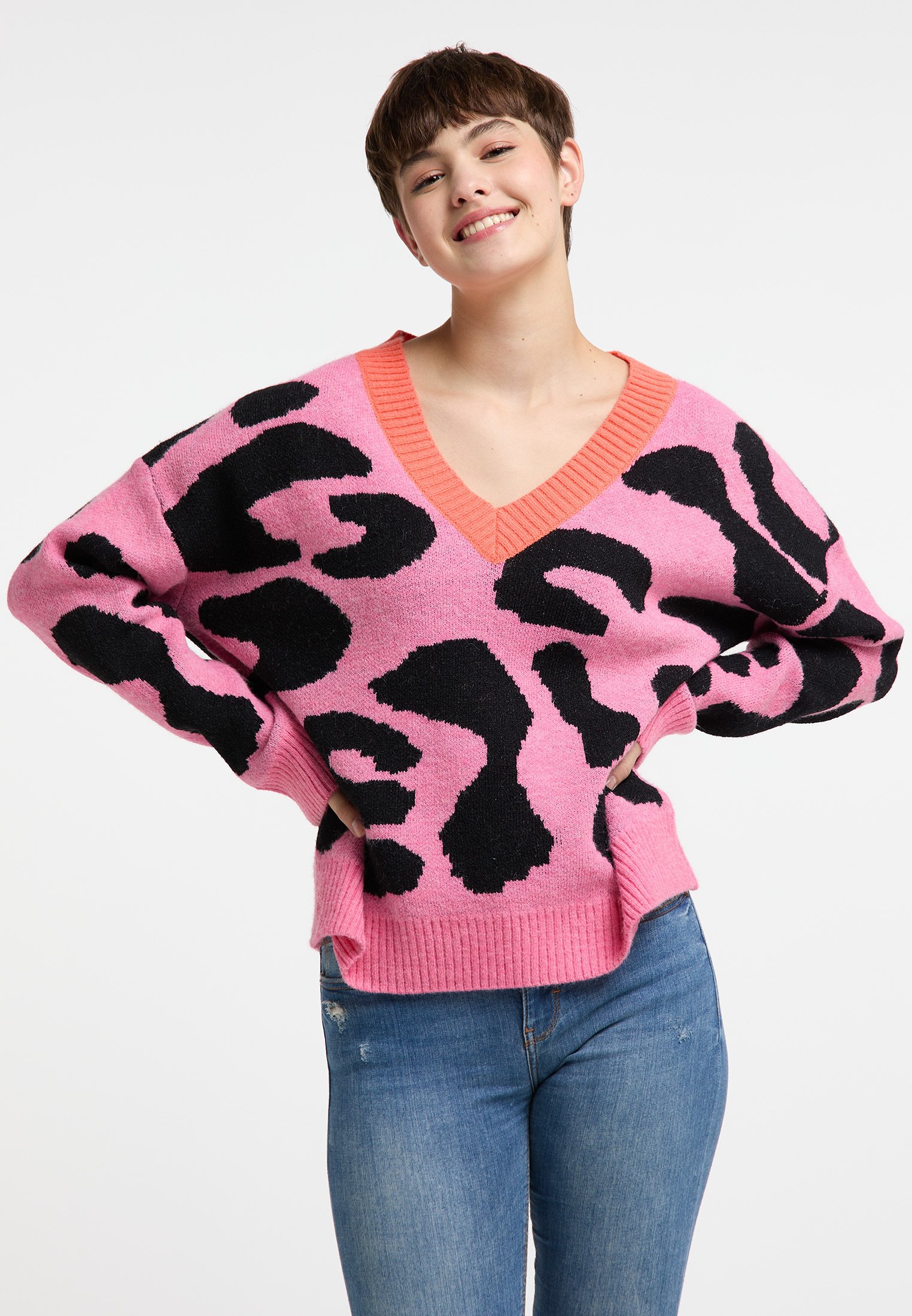 myMo Trui - pink/donkerroze - Zalando.nl