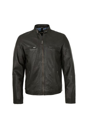 Lederjacke - schwarz