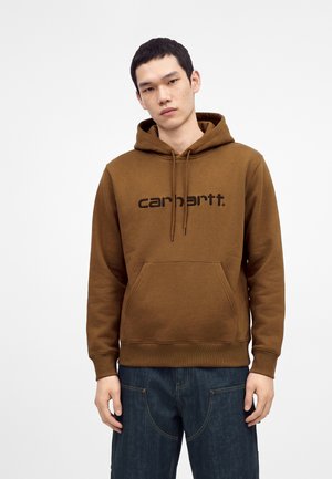 Carhartt WIP, HOODED - Jersey con capucha - brown/black