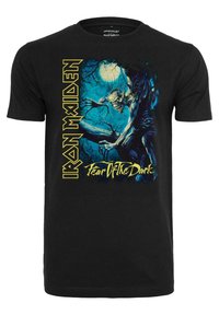 Upscale by Mister Tee UPSCALE X IRON MAIDEN FEAR OF THE D - Marškinėliai su spaudiniu - black