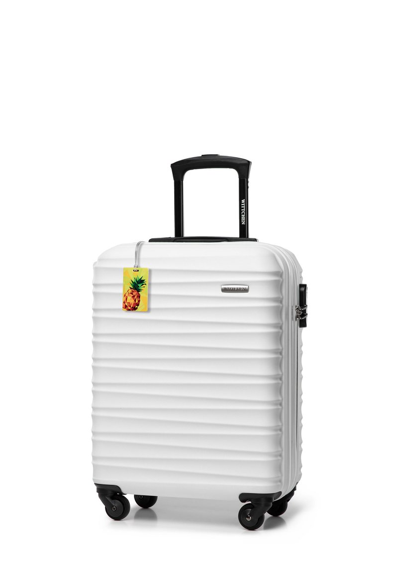 WITTCHEN SMALL SUITCASE WITH LUGGAGE TAG FROM ABS - Trolley - white
