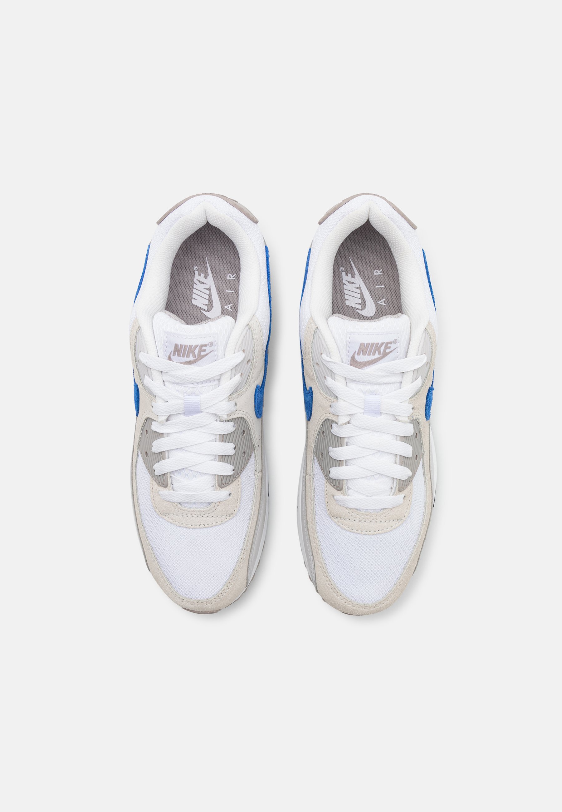 nike air max 90 trainers in white colour block