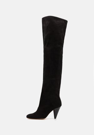 CONE SLOUCH  - Over-the-knee boots - black