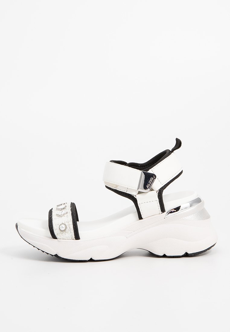 ALDO Sandalen met plateauzool wit