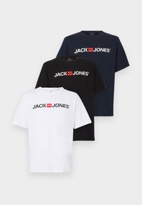 JJJCORP LOGO TEE CREW NECK 3 PACK - Apdrukāts T-krekls - white