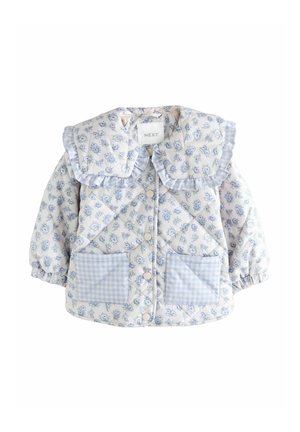 REGULAR FIT - SHOWER RESISTANT FRILL COLLAR - Light jacket - blue/white