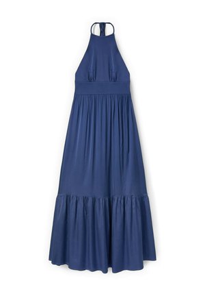 Motivi, VESTITO LUNGO IN RASO CON BALZA - Maxikleid - blu