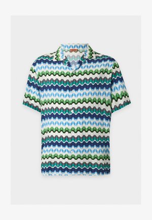 Missoni, SHORT SLEEVE SHIRT - Chemise - white/green/blue