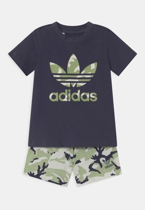 TEE SET UNISEX - T-Shirt print - shadow navy/orbit grey/magic lime