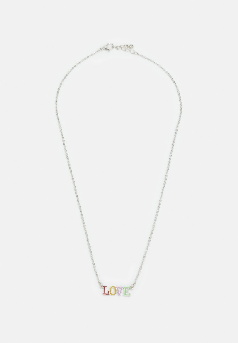 Jack & Jones - JACLOVE NECKLACE UNISEX - Náhrdelník - silver-colourede/birch, Zväčšiť