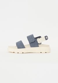 GREYFIELD - Platvormsandaalid - dark blue suede