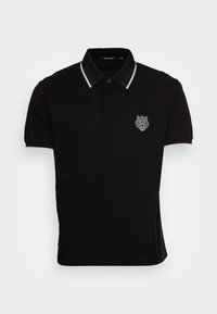 SLIM FIT INMERCERIZED - Polo - black