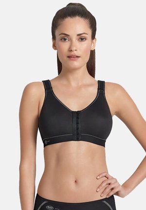 ACTIVE FRONTLINE OPEN - Sports bra - schwarz