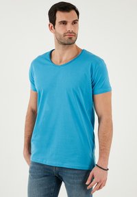 Buratti V-NECK  - Základné tričko - indigo