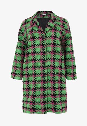 YOEK CHECK PRINT - Mantel - green