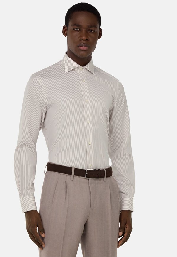 ULTIMATE NON IRON STRIPED - Businesshemd - taupe