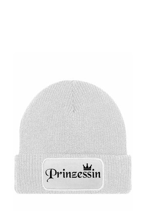 MIT SPRUCH PRINZESSIN KRONE - Beanie - weiß