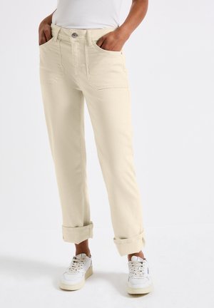 Straight leg jeans - beige