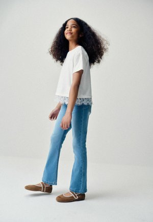 THE SET, REGULAR FIT - 3 PACK KICKFLARE JERSEY JEGGINGS - Jeans Bootcut - black dark blue mid blue