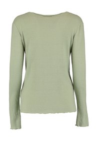 Hailys LANGARMSHIRT 2ER-SET V-AUSSCHNITT NORMALE PASSFORM - Langarmshirt - braun-grün