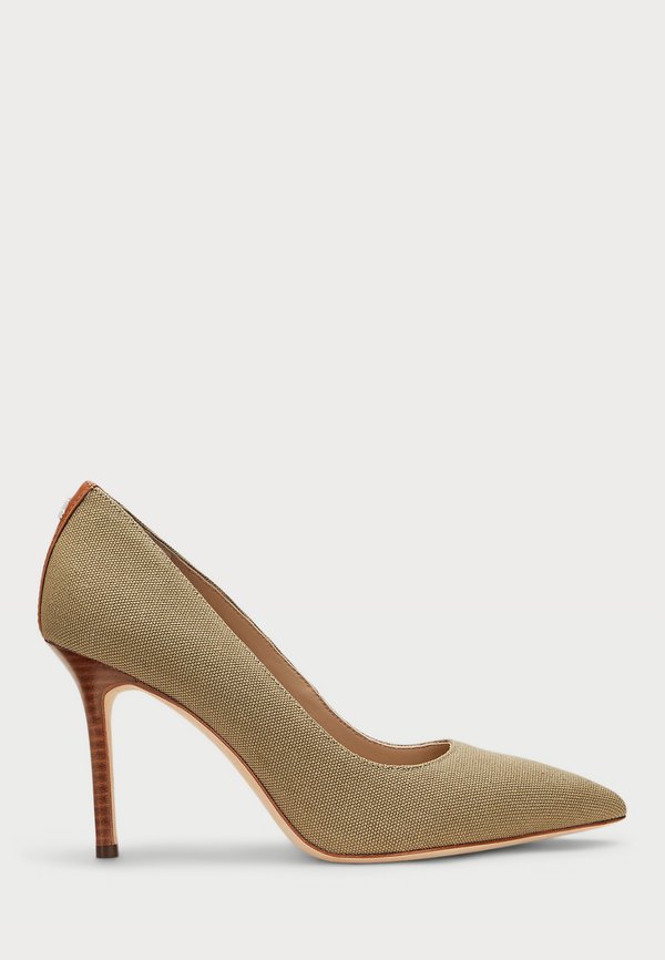 LINDELLA II LEATHER-TRIM CANVAS PUMP - Classic heels