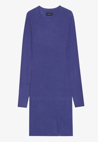 RIB MINI DRESS - Vestido direito - blue