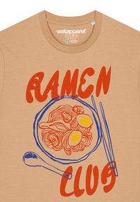 watapparel RAMEN CLUB - T-shirt print - latte