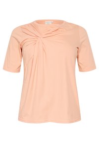 KCELOISA - Marškinėliai su spaudiniu - peach nectar