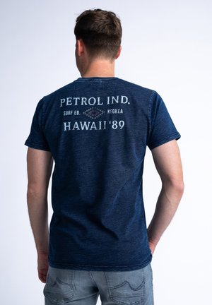 Petrol Industries Print T-shirt - medium indigo