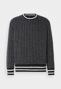 SHETLAND GUSTAV LUSEKOFTE - Svetr - black oyster cloud dancer