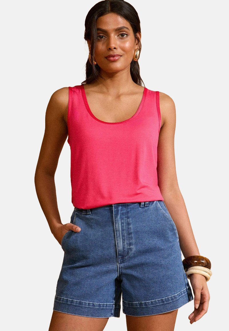 Love & Roses Top - bright pink
