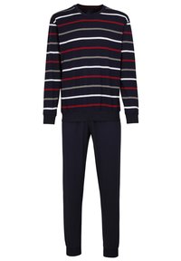 Götzburg SET - LANG GESTREIFT - Pyjamas - dunkelblau