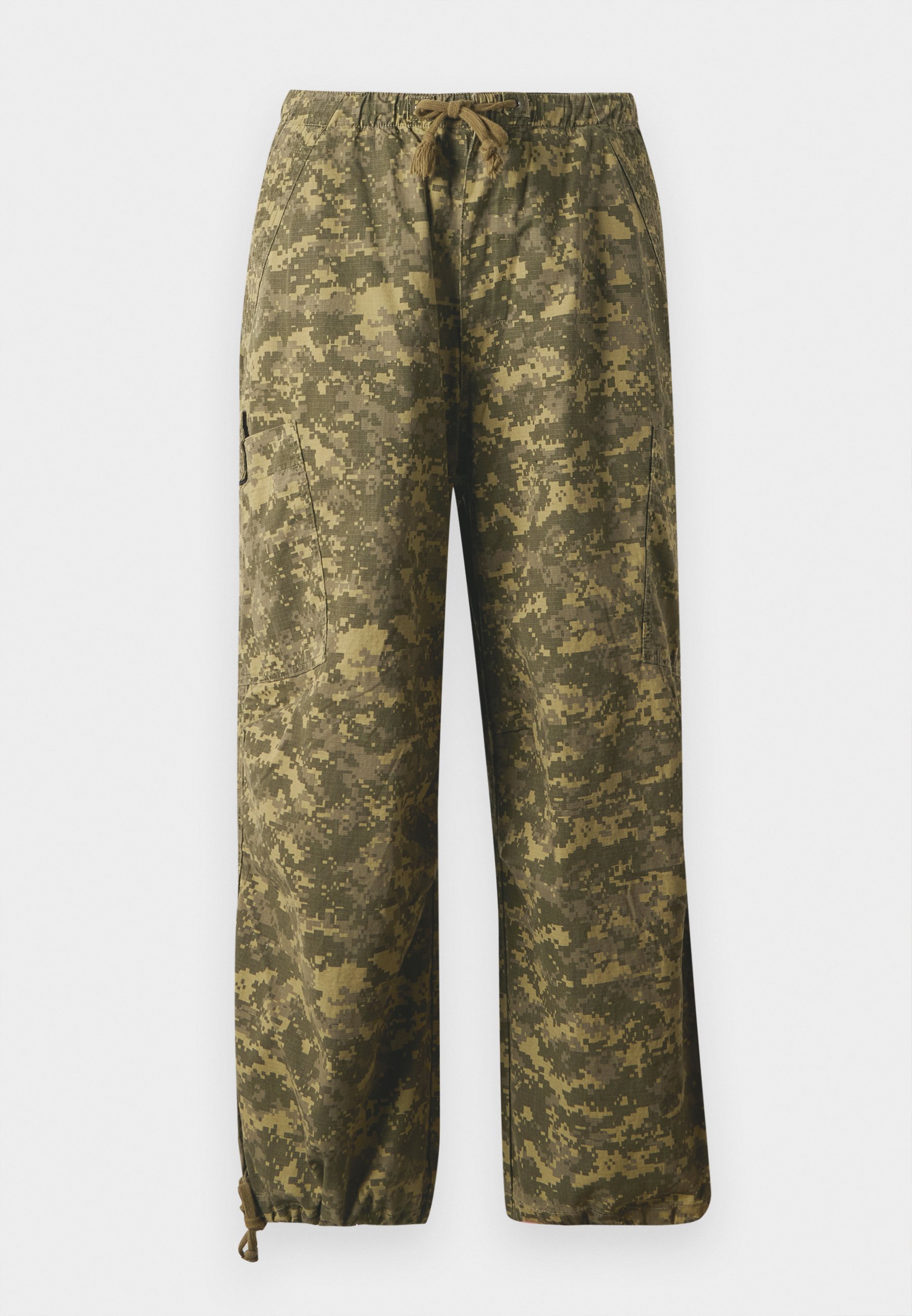 Jaded London DIGITAL PARACHUTE PANTS - Cargo trousers - green