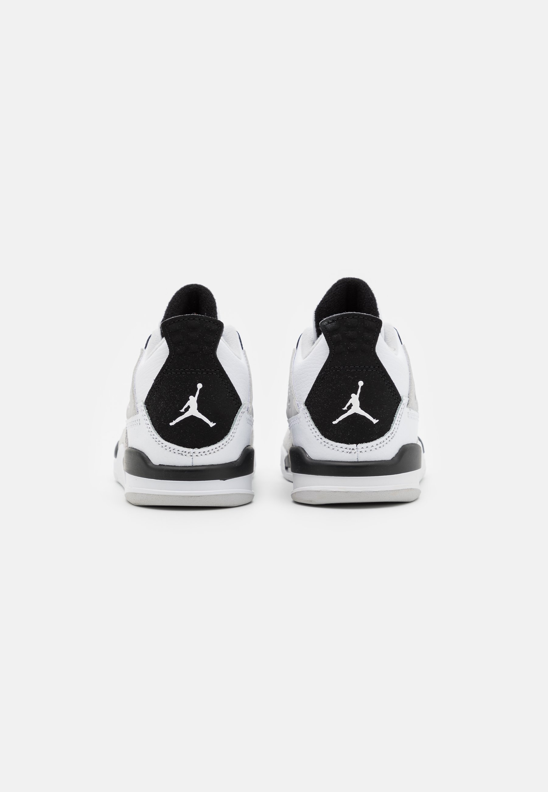 Jordan 4 RETRO UNISEX - Basketbalschoenen - white/black/neutral grey/wit -  Zalando.be