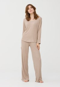 Terranova A CON SCOLLO  - Maglietta a manica lunga - avorio melange