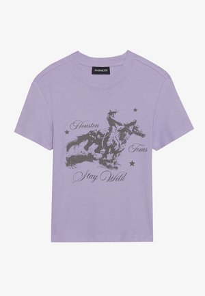 Even&Odd Print T-shirt - purple