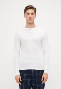 Levi's® - LONG SLEEVE HENLEY - Pidžamas augšdaļa - white Miniatūras attēls 1