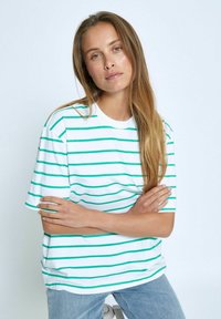 Desires ELIN - Trükipildiga T-särk - s ming green stripe