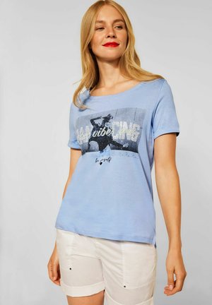 MIT FOTOPRINT - Print T-shirt - blau