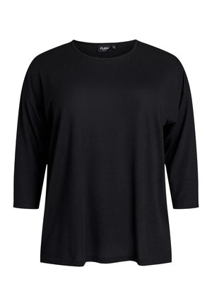 Langærmet T-shirt - black