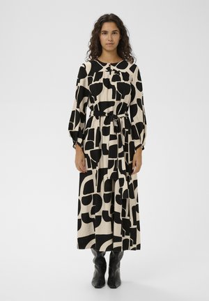 YNNI BELTED - Denné šaty - black soft blocks