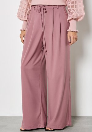 PLEAT DETAIL WIDE - Stoffhose - pink