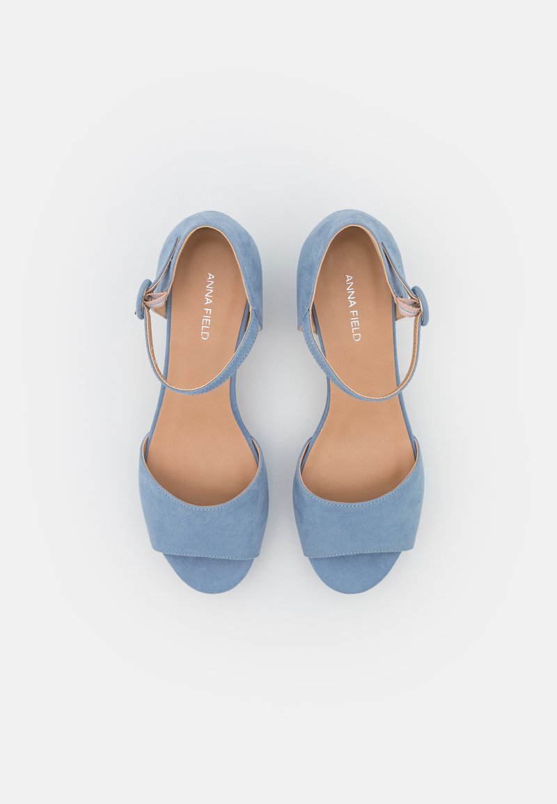 Damen Riemchensandalen | Anna Field Plateausandalette light blue/hellblau - QC58907 Damen Riemchensandalen | Anna Field Plateausandalette light blue/hellblau - QC58907