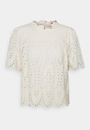 ONLNYLA LIFE ANGLAISE - Print T-shirt - eggnog