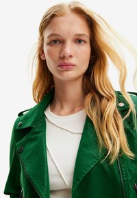 Desigual TEXTURED BIKER  - Giacca in similpelle - green