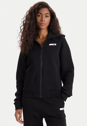FELPA - Felpa con zip - black