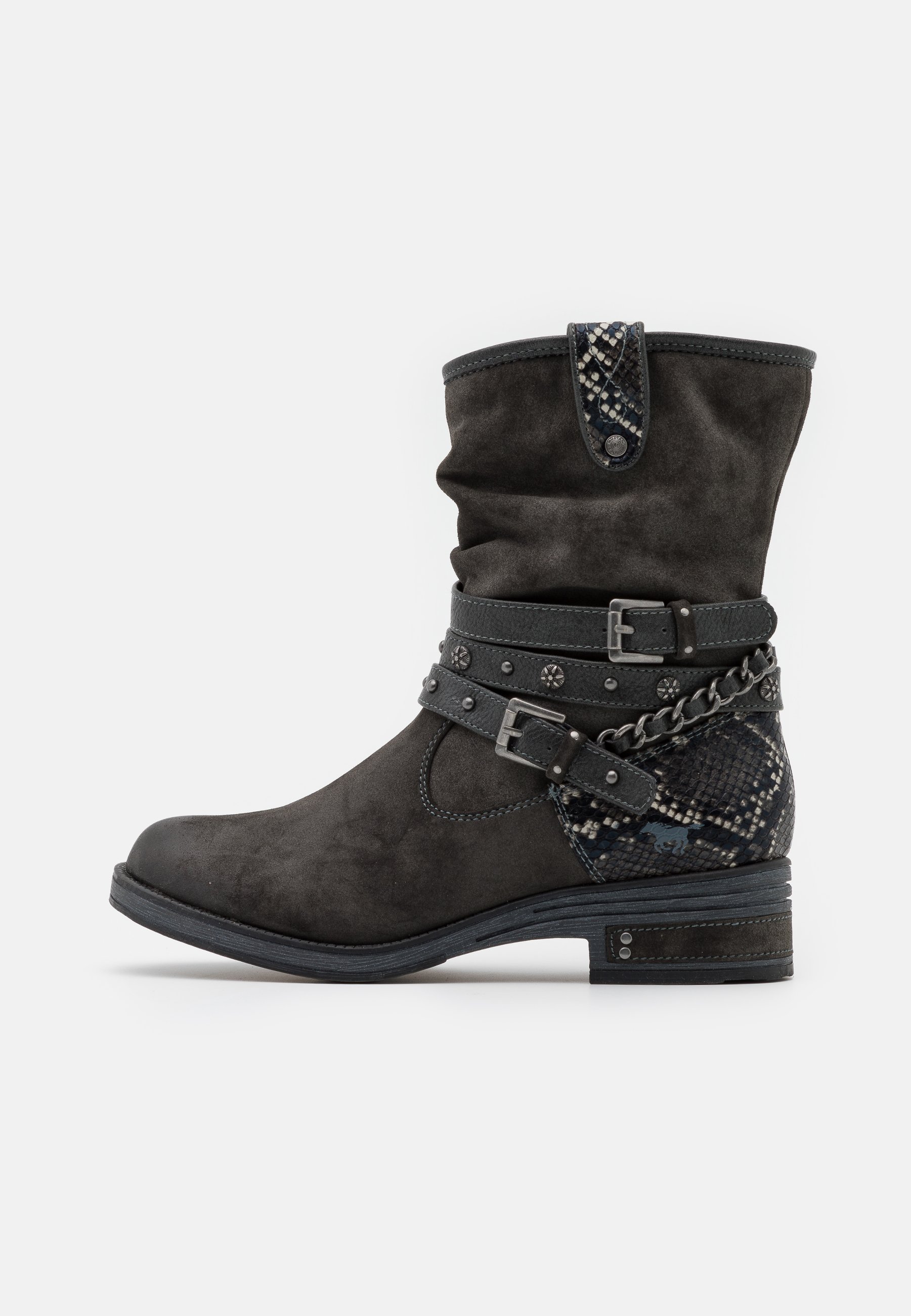 Mustang Cowboy-/Bikerlaarsjes - dunkelgrau/Donkergrijs - Zalando.nl