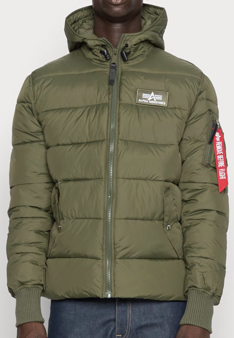 Alpha Industries - PUFFER ALPHA - Winterjas - dark green, Vergroten