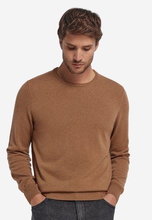 RUNDHALS - Strickpullover - Brown