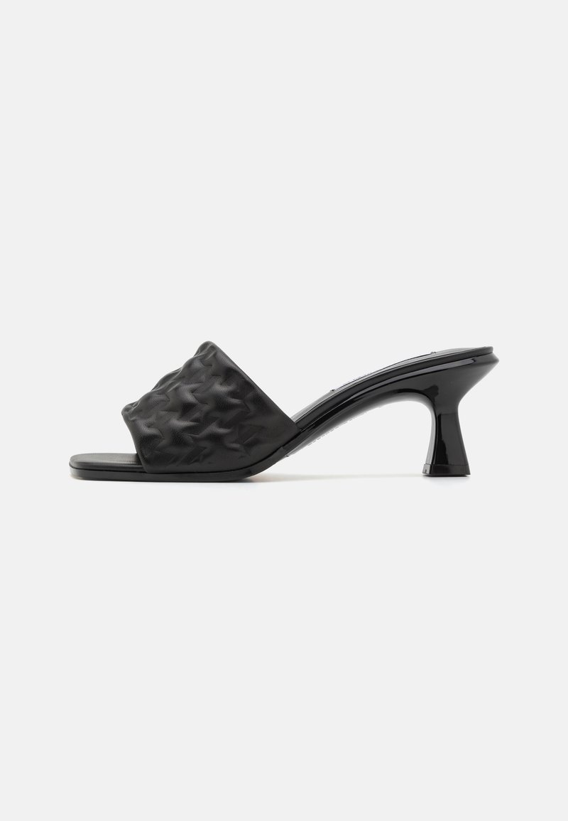 KARL LAGERFELD - PANACHE PADDED GRAM SLIDE - Slip-ins med hög sula - black, Förstora